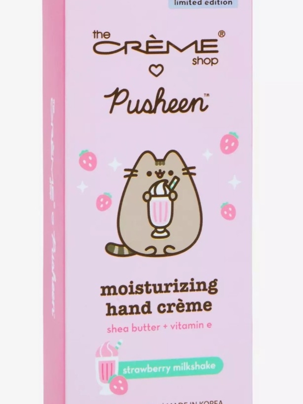 Pusheen Strawberry Milkshake Moisturizing Hand Crème - Pink